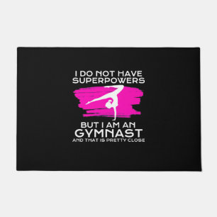 Ich bin Gymnastin und das ist Hübsch Nah Fußmatte