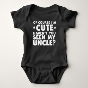 Ich bin habe nicht Sie gesehen meinem Onkel Baby Strampler
