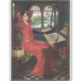 Ich bin halb krank von Schatten - John Waterhouse Aufkleber