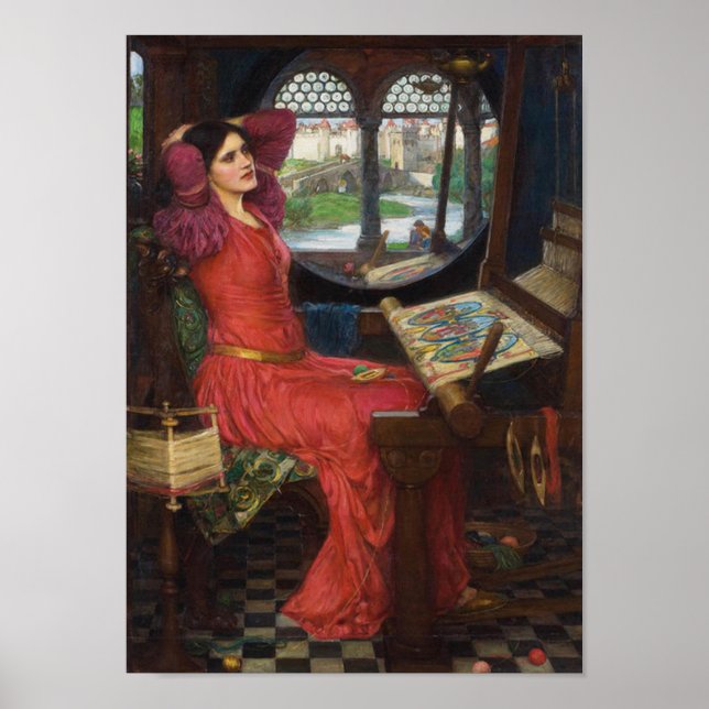 Ich bin halb tot von Schatten, sagte die Dame von  Poster (Vorne)