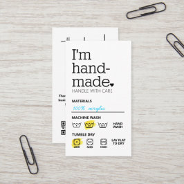 Ich bin handgefertigte Minimalistische Visitenkart Visitenkarte