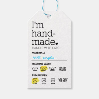 Ich bin handgefertigte Tags zur Minimalistischen B Geschenkanhänger