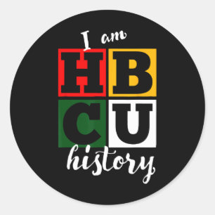 Ich bin Hbcu Geschichte - Schwarze Geschichte Mona Runder Aufkleber