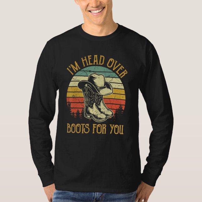 Ich bin Head-Over-Boots für Ihre Südlandmusik T-Shirt (Vorderseite)