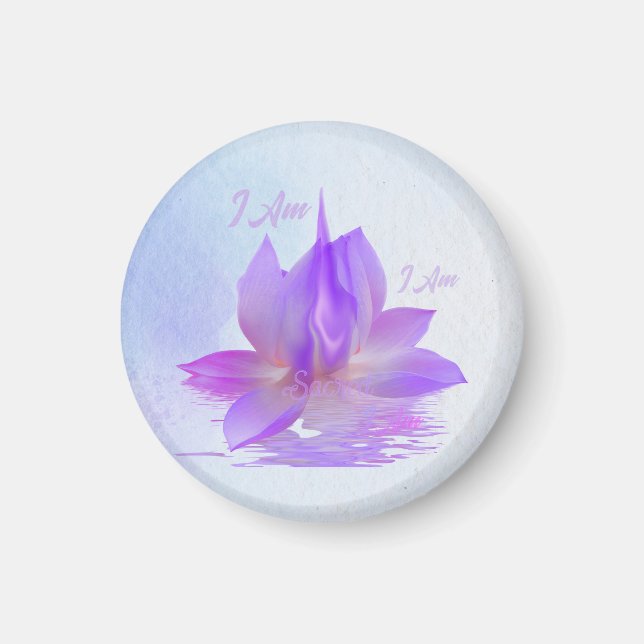 Ich bin Heiliger Violetter Flammen-Lotus Magnet (Vorne)