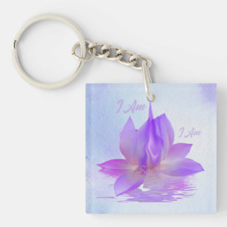 Ich bin Heiliger Violetter Flammen-Lotus Schlüsselanhänger