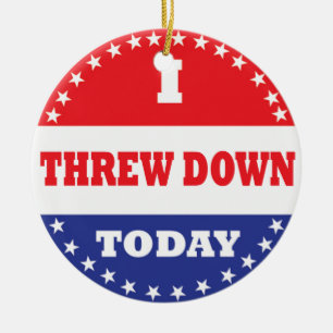 Ich bin heute abgestürzt keramikornament