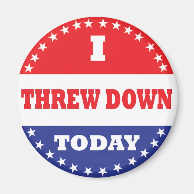 Ich bin heute abgestürzt magnet (Vorne)