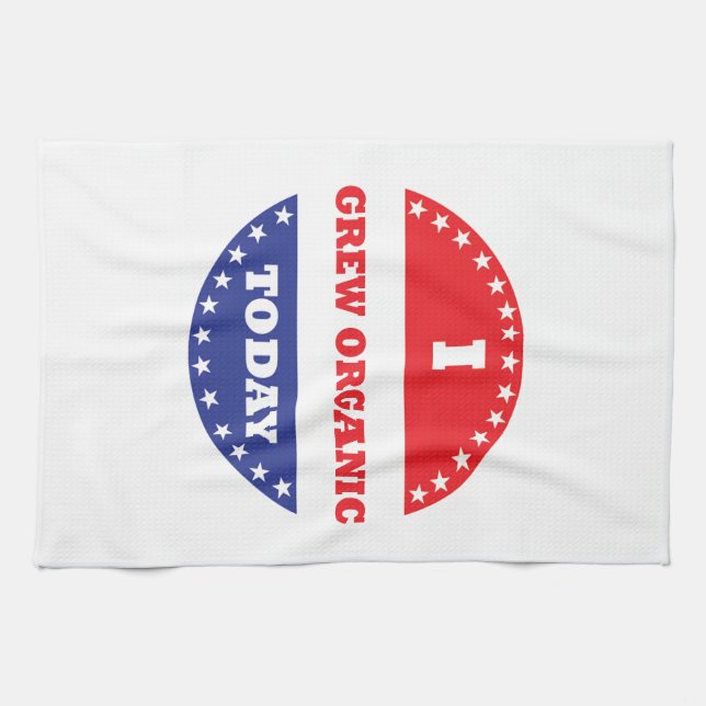 Ich bin heute Bio geworden Geschirrtuch (Horizontal)