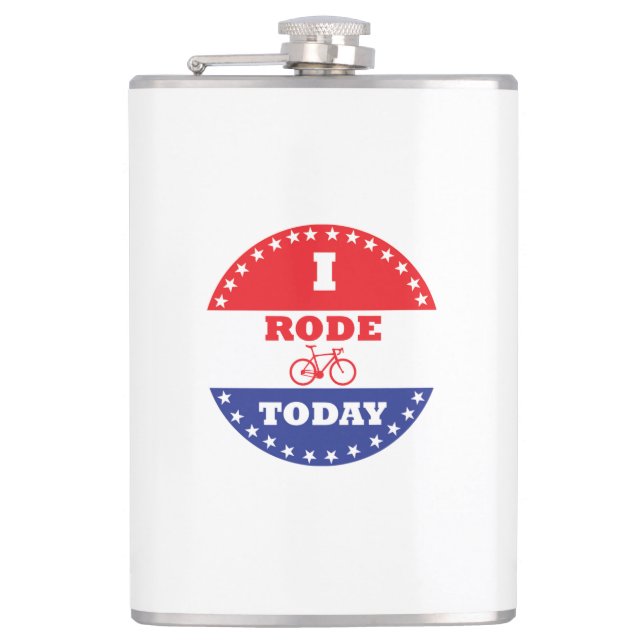 Ich bin heute gegangen flachmann (Vorderseite)