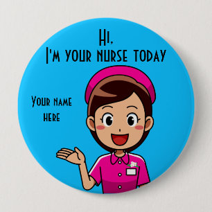 Ich bin heute Ihr Krankenpfleger Button