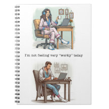 Ich bin heute kein Gefühl 'Worky' Notebook