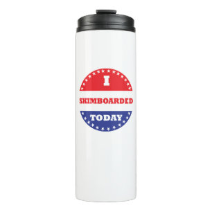 Ich bin heute skimboarded thermosbecher