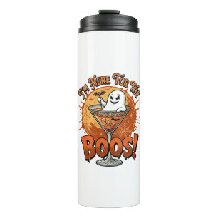 Ich bin hier Boos Halloween-Geist trinken Spinnenn Thermosbecher