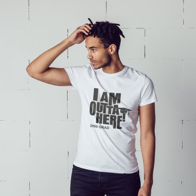 Ich bin hier draußen! Abschluss T-Shirt (Von Creator hochgeladen)