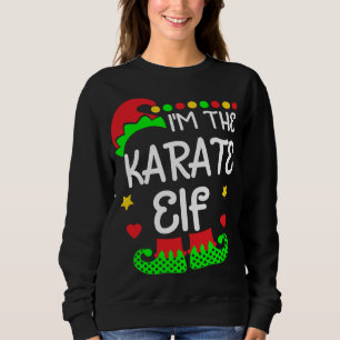 Ich bin hier für das Bier Elf Funny Christmas Drin Sweatshirt