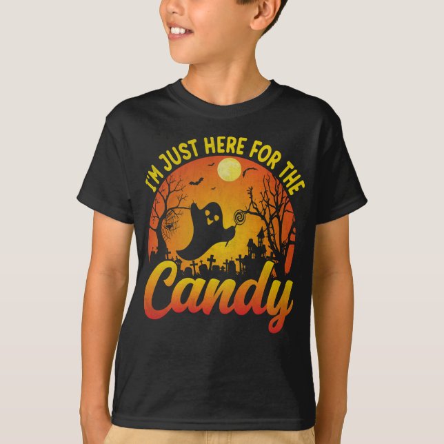 Ich bin hier für das kandy Halloween T-Shirt (Vorderseite)