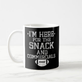 Ich bin hier für den Snack und kommerzielle Fußbal Kaffeetasse