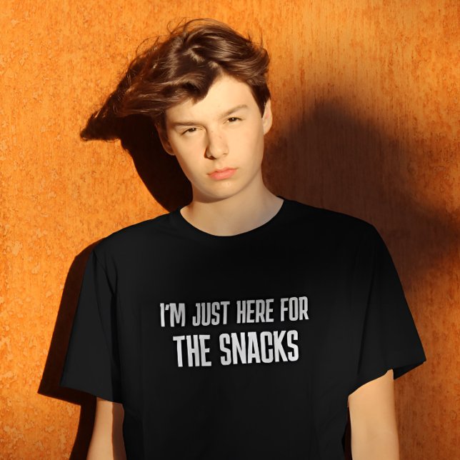 Ich bin hier für den Snacks-T - Shirt (Von Creator hochgeladen)