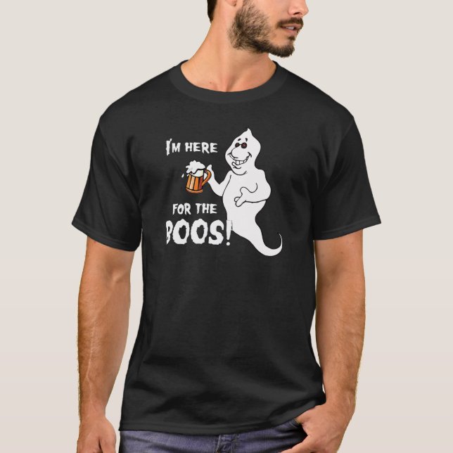 Ich bin HIER FÜR DIE BOOS T-Shirt (Vorderseite)