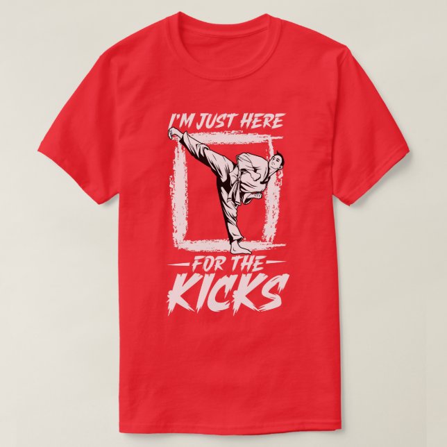Ich bin hier für die Kicks Hapkido T-Shirt (Design vorne)