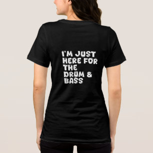 Ich bin hier für die Trommel & Bass Tri-Blend Shirt