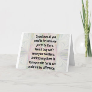 ICH BIN "HIER FÜR SIE" / SEHEN SIE "SIE" BALD KARTE