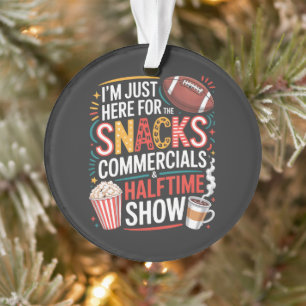 ICH BIN HIER FÜR SNACKS WERBESPOTS UND HALBZEIT ORNAMENT