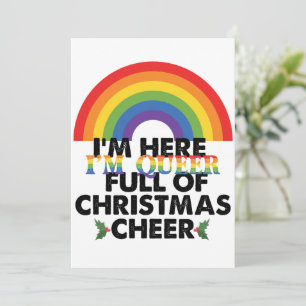 Ich bin hier, ich bin queer und ich bin voller Wei Einladung