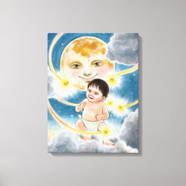 Ich bin HIER! Leinwanddruck (Vorderseite)