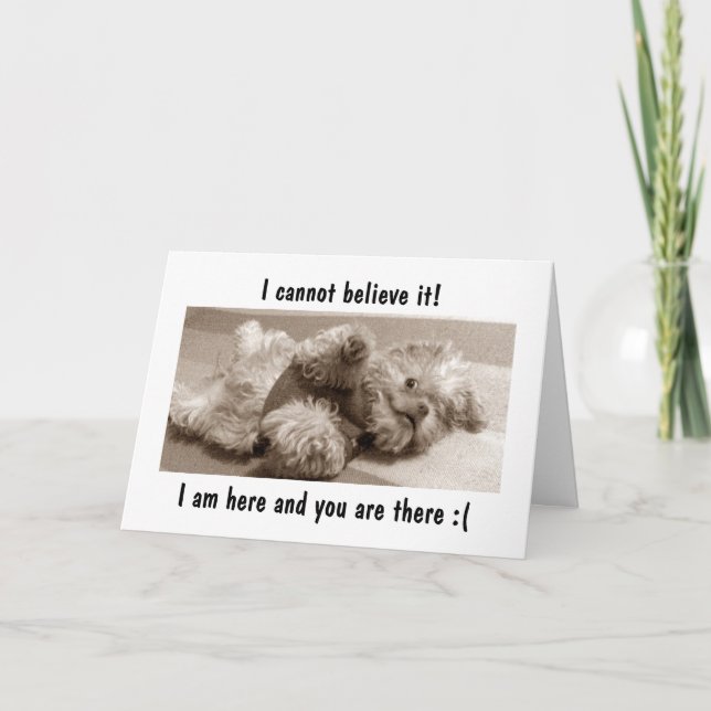 ICH BIN HIER/SIE SIND DA=ICH FEHLERE "YOU" KARTE (Vorderseite)