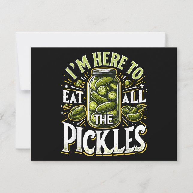 Ich bin hier, um alle Pickles Shirt Pickle Jar Pi  (Vorderseite)