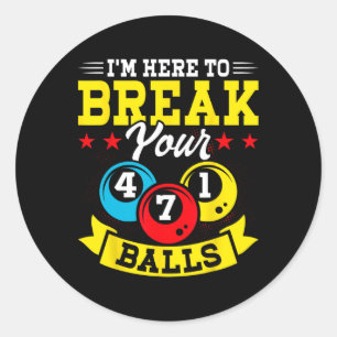 Ich bin hier, um Ihre Runder Aufkleber