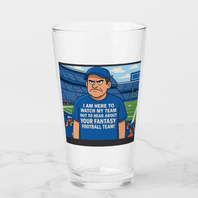Ich bin hier, um mein Team zu sehen, nicht um über Glas (Vorderseite)