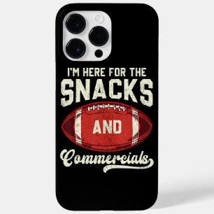 Ich bin hier wegen der Snacks und Werbespots Footb Case-Mate iPhone 14 Pro Max Hülle