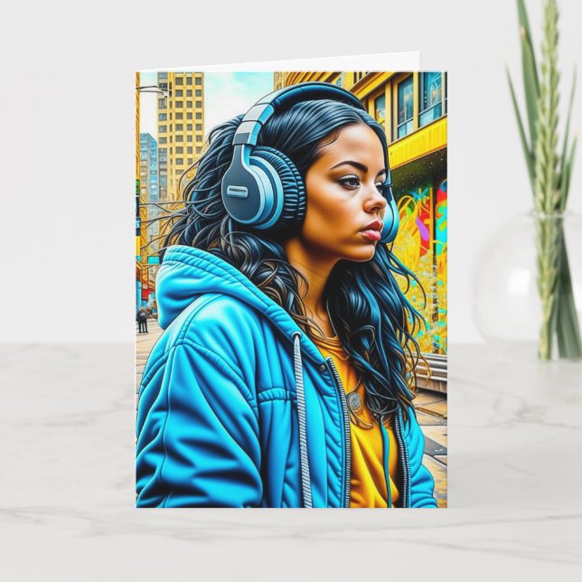 Ich bin hier, wenn du mich brauchst, nur Holla Karte (Vorderseite)