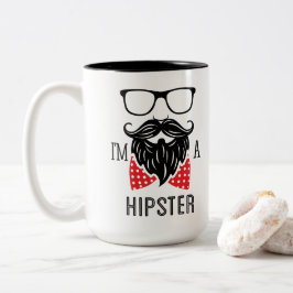 Ich bin Hipster Zweifarbige Tasse