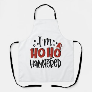 Ich bin Ho Hammered Funny Weihnachten Weihnachten Schürze