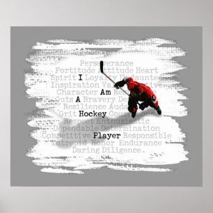 Ich bin Hockey Player Prints and Poster
