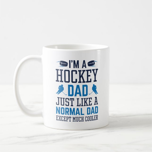 Ich bin Hockey-Vater Kaffeetasse (Links)