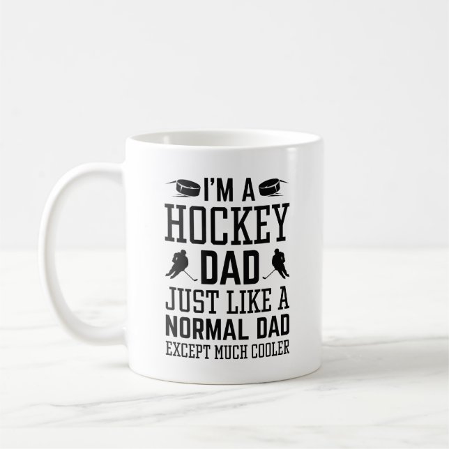 Ich bin Hockey-Vater Kaffeetasse (Links)