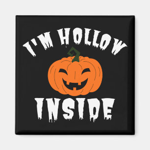 Ich bin hohl innen Kürbis Jack O Lantern Magnet