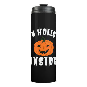 Ich bin hohl innen Kürbis Jack O Lantern Thermosbecher