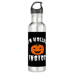 Ich bin Hollow Inside Pumkin Kürbislaterne Edelstahlflasche
