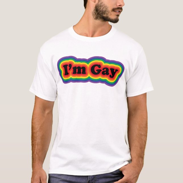 Ich bin homosexuell T-Shirt (Vorderseite)