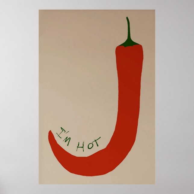 Ich bin Hot Chili Poster (Vorne)