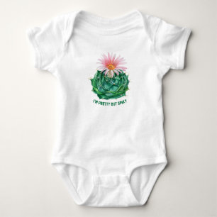 Ich bin hübsch, aber stachelig baby strampler