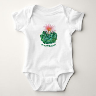 Ich bin hübsch, aber stachelig baby strampler