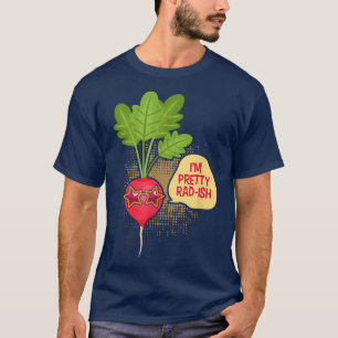 Ich bin Hübsch Krass-Ish Funny Vegetarian Vegan Ra T-Shirt