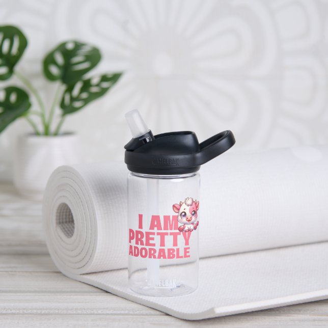 Ich bin Hübsch liebenswert Trinkflasche (Yoga)